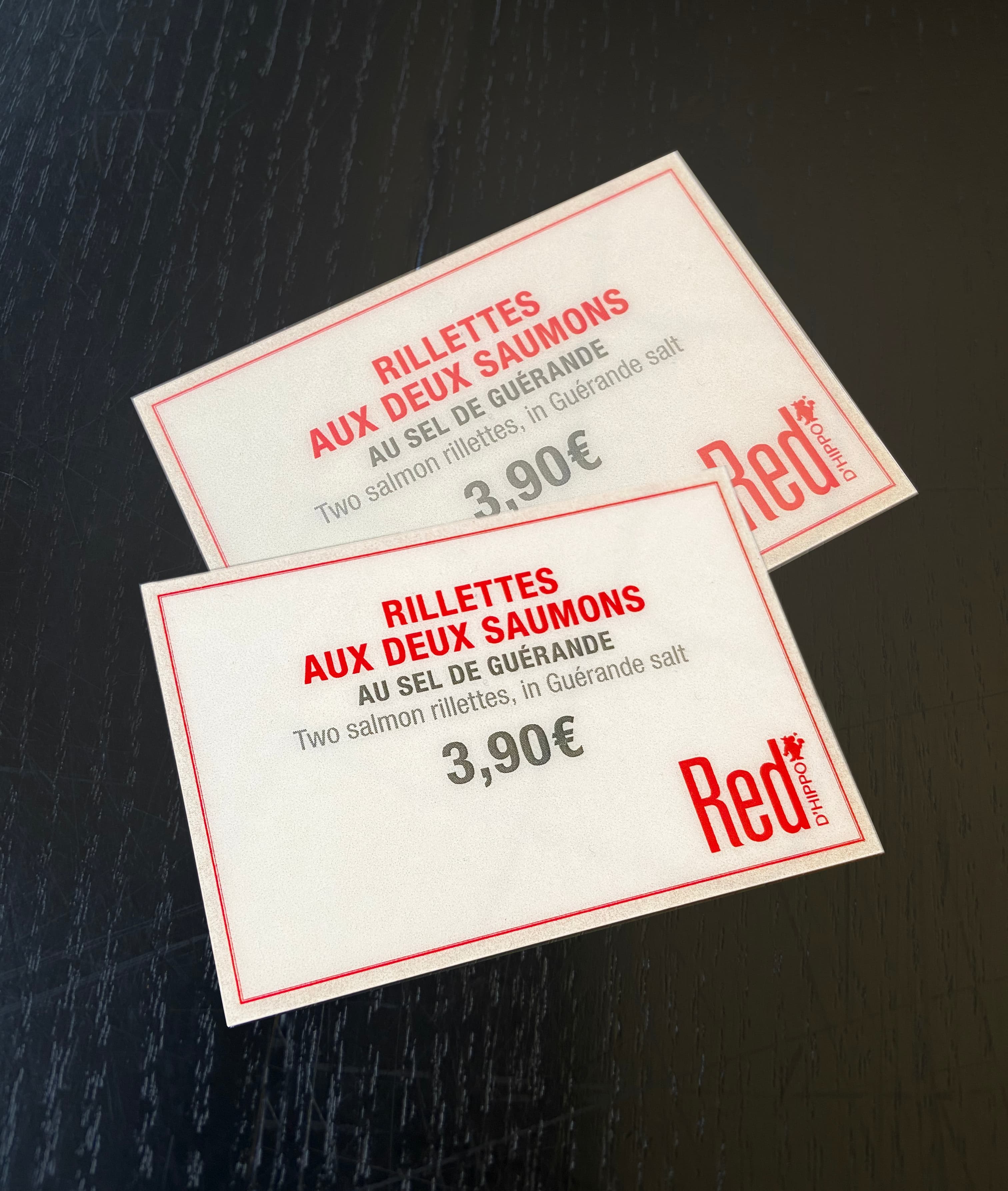 Etiquette adhesive RED HIPPO