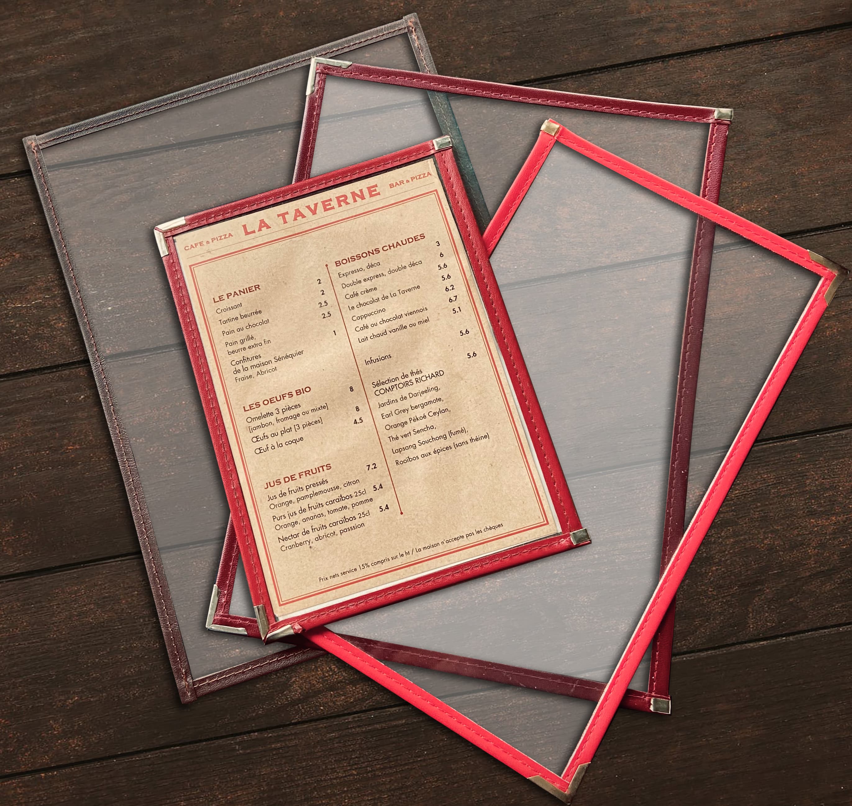 Menus plastiques